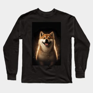 Happy Shiba Inu Dog Long Sleeve T-Shirt